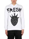 Comme Des Garçons Man Sweatshirt White Size Xl Cotton