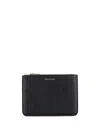 Comme Des Garçons Engraved Design Wallet In Black