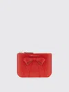 Comme Des Garçons Oversized Bow Detail Purse In Red