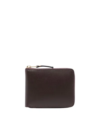 COMME DES GARÇONS CLASSIC LINE WALLET,SA7100 089 801 BROWN