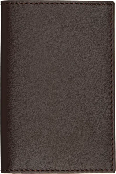 Comme Des Garçons Brown Classic Group Card Holder