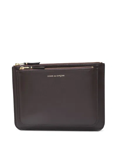 Comme Des Garçons Brown Leather Bag