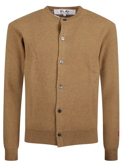 Comme Des Garçons Brown Wool Cardigan