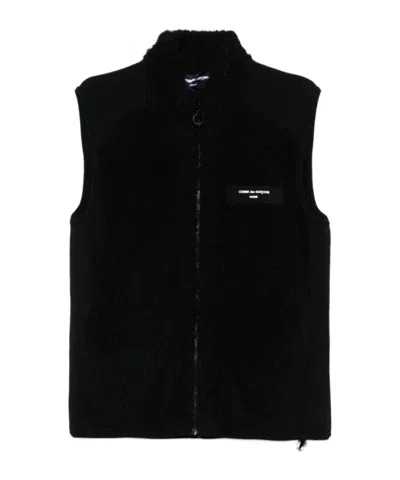Comme Des Garçons Brushed Vest In Black