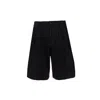 Comme Des Garçons Homme Plus Wool Shorts In Black