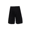 Comme Des Garçons Waist Belt Shorts In Black