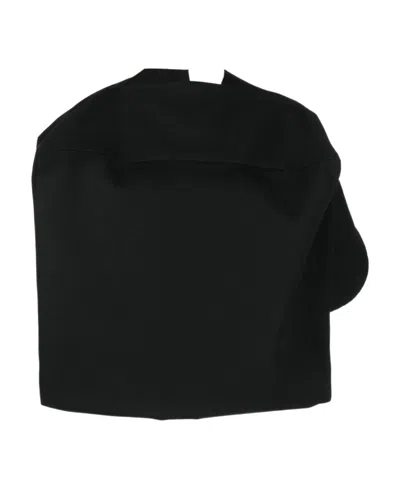 Comme Des Garçons Bubble Shoulder Blouse In Black