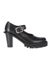 Comme Des Garçons X Kids Love Gaite Leather Mary Jane Pumps In Black
