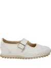 Comme Des Garçons Buckle-strap Sneakers In Neutral