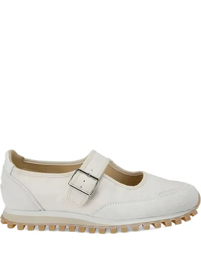 Comme Des Garçons Buckle-strap Sneakers In Neutral