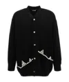 Comme Des Garçons Button Detail Knitwear Sweater With Cuffed Sleeves In Black