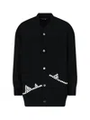 Comme Des Garçons Button Detail Knitwear Sweater With Cuffed Sleeves