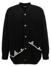 Comme Des Garçons Button Detail Knitwear Sweater With Cuffed Sleeves In Black