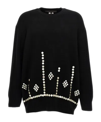 COMME DES GARÇONS COMME DES GARÇONS HOMME PLUS EMBELLISHED KNITTED JUMPER