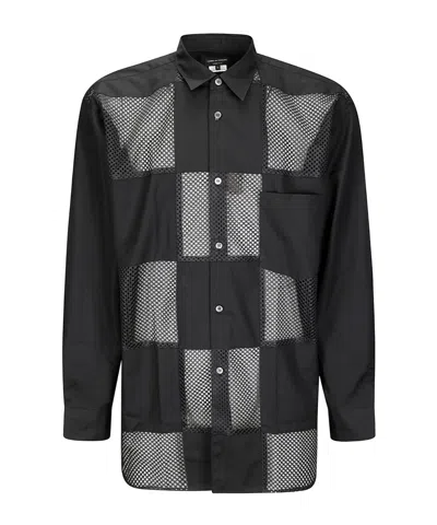 Comme Des Garçons Button-down Shirt In Black