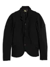 Comme Des Garçons Button-fastening Blazer In Black