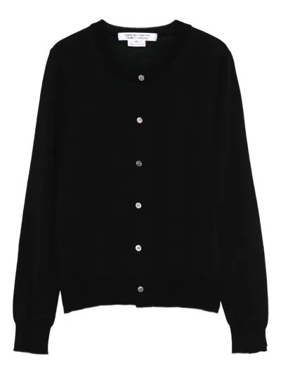 Comme Des Garçons Button-front Cardigan In Black