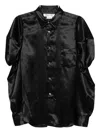Comme Des Garçons Button-up Blouses In Black