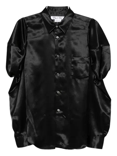 Comme Des Garçons Button-up Blouses In Black