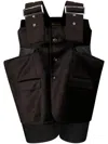 Comme Des Garçons Black Velvet Tank Top In Black