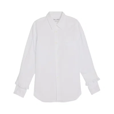 Pre-owned Comme Des Garçons Button Up Shirt 'white' | Women's Size M