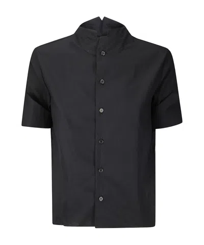 Comme Des Garçons Button-up T-shirt In Black