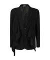 Comme Des Garçons Buttoned Jacket In Black