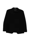 Comme Des Garçons Buttoned Jacket In Black