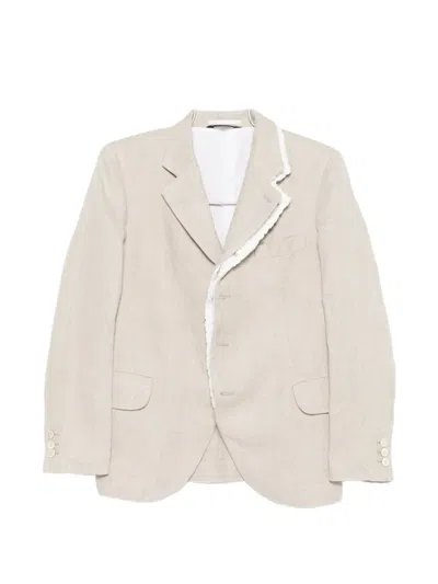 Comme Des Garçons Button-up Blazer In Neutral
