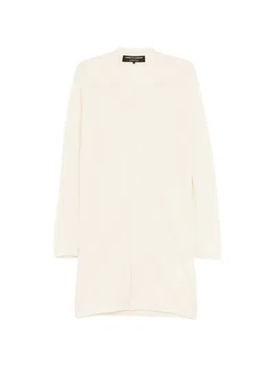 Comme Des Garçons Button-up Knitted Cardigan In Brown