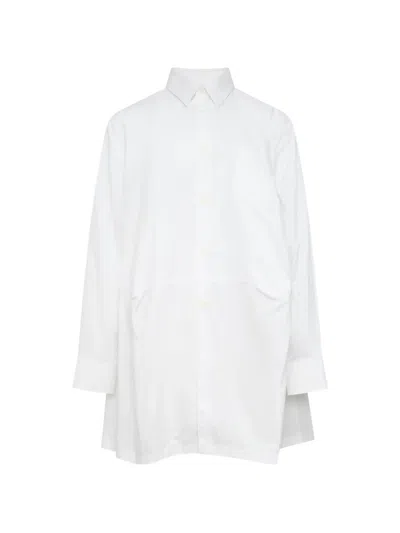 Comme Des Garçons Button-up Shirt In White