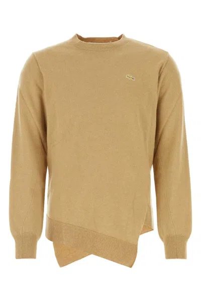 COMME DES GARÇONS CAMEL WOOL COMME DES GARONS SHIRT X LACOSTE SWEATER
