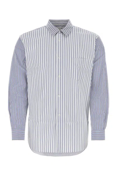 Comme Des Garçons Comme Des Garcons Shirts Blue In Stripped