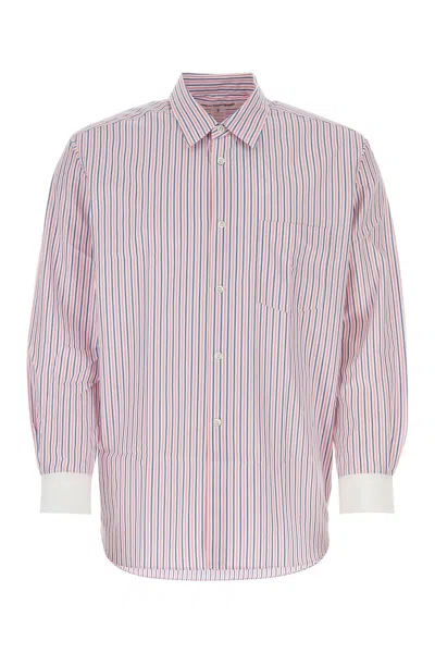 Comme Des Garçons Shirt Comme Des Garcons Men Color Pink In Stripped