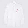 Comme Des Garçons Embroidered Detail Button-down Collar Shirt In White