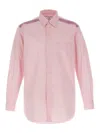 Comme Des Garçons Shirt Striped Collar Button-down In Pink
