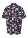 Comme Des Garçons Short-sleeved Shirt With Andy Warhol Print In Black