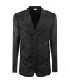 Comme Des Garçons Camouflage Pattern Single-breasted Jacket In Black