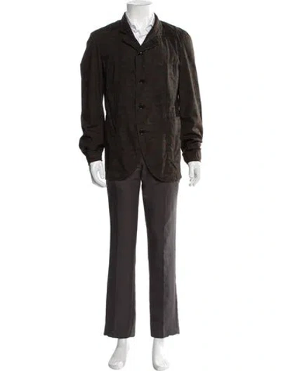 Pre-owned Comme Des Garçons Camouflage Print Jacket In Brown