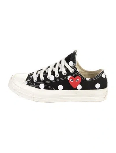 Pre-owned Comme Des Garçons Canvas Polka Dot Print Sneakers In Multi