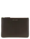 Comme Des Garçons Card Case In Brown