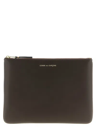 Comme Des Garçons Card Case In Brown