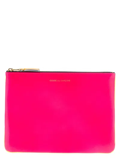Comme Des Garçons Card Case In Pink