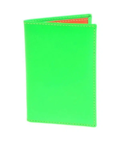 Comme Des Garçons Cardholder Model Wallet Super Fluo Green