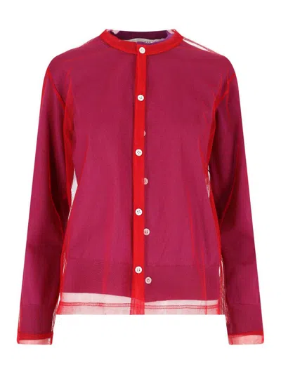 COMME DES GARÇONS CÁRDIGAN - PÚRPURA