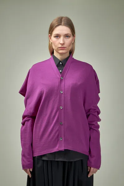 Comme Des Garçons Cardigan In Pink & Purple