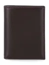 Comme Des Garçons Compact Leather A Line Wallet In Brown