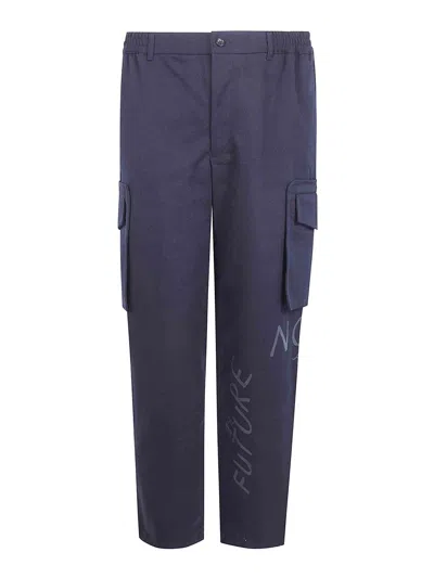 Comme Des Garçons Cargo Trousers In Blue