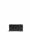 Comme Des Garçons Black Zip Around Geometric Wallet In Negro