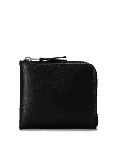 Comme Des Garçons Wallet Classic Line In Black